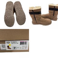 186001 UGG アグ ムートンブーツ 1003174  38 24 ベージュ レディース [250204HM130001]の画像
