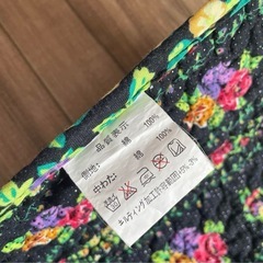 玄関マット キッチンマット 花柄 布製 約70x50cm ２枚セットの画像