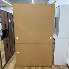 レンジボード スライド扉 ソフトクローズ ベージュ×ホワイト のご紹介です！の画像