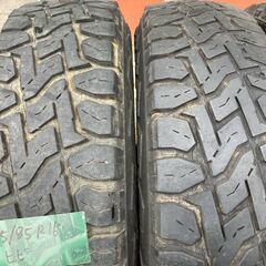 T6◆185/85R16 TOYO オープンカントリーR/T ブラックレター 中古タイヤ4本!!転がし程度のタイヤです ジムニー JA11 JA12 JB23の画像