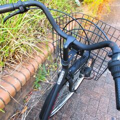 中古自転車 DACCARATBASE ママチャリ 自転車 6段変速 26インチ ブラック 前後タイヤ新品交換済み 通勤 通学 近所のお出掛けなどにの画像