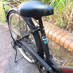 中古自転車 DACCARATBASE ママチャリ 自転車 6段変速 26インチ ブラック 前後タイヤ新品交換済み 通勤 通学 近所のお出掛けなどにの画像