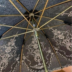 【高級刺繍傘】晴雨兼用パラソル 長傘の画像