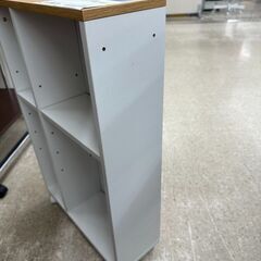 ★リユースのサカイ高崎店★TJ12550  ワゴン ライトブラウン/白 H66×D15×W42 クリーニング済みの画像