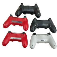 186000 現状品 sonny ソニー PS4　コントローラ―まとめ ミックス（レッド迷彩、ブラック、クリアなど） 5点まとめ売り [250523HM090008]の画像