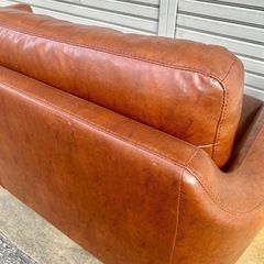 【倉庫保管中】　ソファ sofa 2人掛け 3人掛け 二人掛け 三人掛け 2P 3P　合皮 ブラウン 茶色ソファ モダンソファ 北欧調 リビング インテリア チェア 椅子 イス　の画像