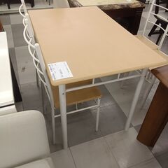 ★リユースのサカイ千葉中央店★期間限定割引有  ダイニングテーブルセット  H76×D70×W110 クリーニング済み TC4296の画像