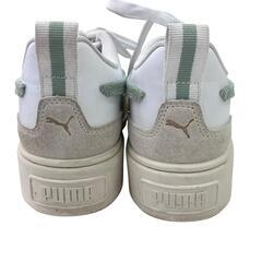 186001 PUMA プーマ ホワイト スニーカー KARMEN CG CORDUROY 36 22.5 ホワイト　グリーン レディース [250129HM100003]の画像