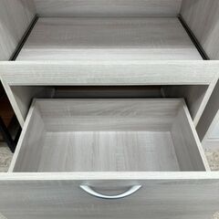 ★リユースのサカイ高崎店★TJ12554 (株)フクダクラフト 食器棚 ベージュ H110×D40×W59.2 クリーニング済みの画像