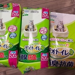 【未使用/新品】デオトイレ　シート、サンド　猫用トイレの画像