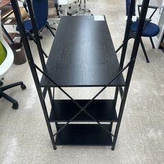 ★リユースのサカイ高崎店★TJ12556  机 黒 H122.5×D52×W115 クリーニング済みの画像