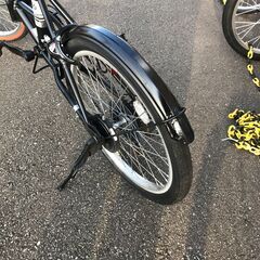 【ｼﾞｬﾝｸﾞﾙｼﾞｬﾝｸﾞﾙ金沢店】  折りたたみ自転車 黒 20インチ   動作確認／クリーニング済みの画像