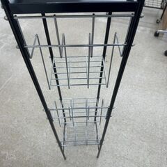 ★リユースのサカイ高崎店★TJ12558  ラック 黒 H110×D26.3×W24 クリーニング済みの画像