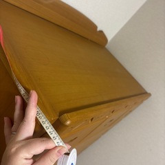 木製タンス 6段の画像