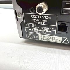 オンキョー/ONKYO FM/AMチューナー T-405FX 2008年製 INTEC205 FMステレオの画像