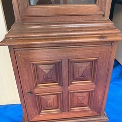 Tempus Fugit 木製柱時計　振り子付き　クラシック　アンティーク　ホールロック　の画像
