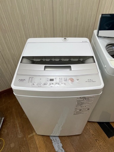 #2 激安販売!! 2024年 AQUA AQW-S4P 全自動電気洗濯機 4.5kg