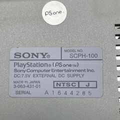 【SONY】 ソニー SCPH-100 PS one PlayStation プレイステーション プレステ 当時物 動作確認済み コントローラー A0226の画像