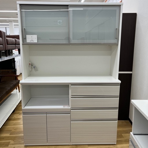 レンジボード ニトリ スライド扉 ポスティア アイボリー モイス加工 ソフトクローズ のご紹介です！