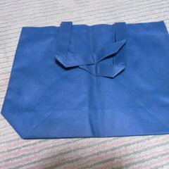 ★●無料● 未使用 青系 不織布 トートバッグ （加賀温泉郷）差し上げます。＊石川県＊美川より＊期間限定の画像