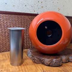 配送可能【漆器】時代物 平安象彦作 根来 砂金袋 花生 在銘 木箱付 九代 西村彦兵衛 天然木 漆芸 花器 花入 華道具 骨董 良品の画像