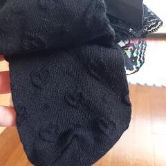 未使用✨️黒リボン靴下19~21センチの画像