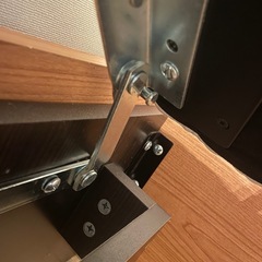 セミダブル 跳ね上げ式収納ベッドフレーム②の画像