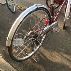 【ｼﾞｬﾝｸﾞﾙｼﾞｬﾝｸﾞﾙ金沢店】  自転車 赤 27インチ   動作確認／クリーニング済みの画像