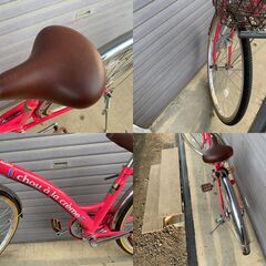 chou a la creme シティサイクル 自転車 ママチャリ 26インチ シマノ6段変速 中古品の画像