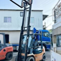 TOYOTAトヨタ 2.0t フォークリフト GENEO20、60-7FD20、MT、軽油、ハイマスト、最大揚高4M、最大荷重2000kg、2005年、リース物件◆福岡◆の画像