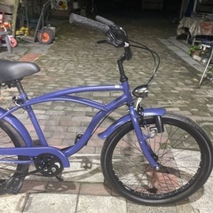 【Y1672】ビーチクルーザ  G.R.QBicyle.co    24インチ　22,660円（防犯・税込）の画像