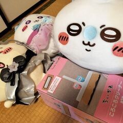 ちいかわ ぬいぐるみ、ハチワレ、うさぎ、モモンガ グッズセットの画像