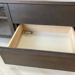 無印良品　木製ＡＶラック・幅１１０ＣＭ・タモ材・ブラウンの画像