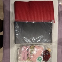 【新品未使用】浴衣（付属品付）麻の葉の画像