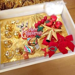 クリスマスツリー小さめ その他装飾セットの画像