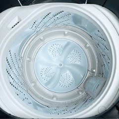 (送料無料) 2022年 極美品 洗濯機 5.5kg 2年使用 立体シャワー水流 ガラストップ仕様 ⑤  の画像