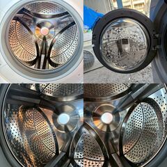 【❗️✨超高年式✨❗️】SHARP ドラム式洗濯乾燥機 ES-S7J-WL 7kg コンパクトサイズ 美品　2024年製の画像