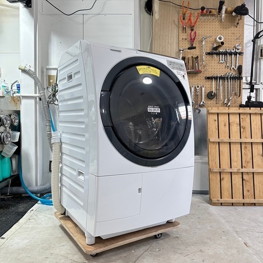 2018年式　分解洗浄　HITACHI BD-SG100BLドラム式洗濯機