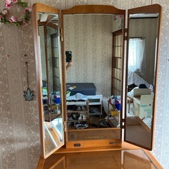 三面鏡　フランスミラー　昭和の画像