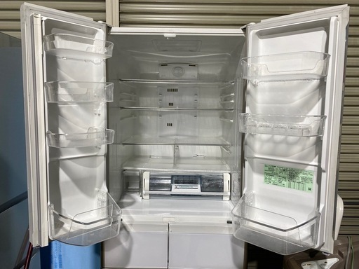 ●6ドア冷蔵庫 HITACHI ガラストップ / R-XG4300G / 430L 
