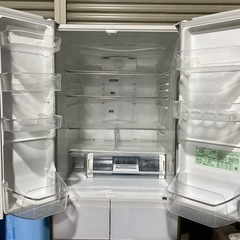 ●6ドア冷蔵庫 HITACHI ガラストップ / R-XG4300G / 430L の画像