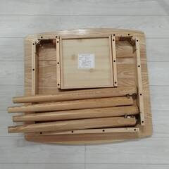ダイニングテーブル二人用食卓（幅75cm×奥行70cm×高さ70cm）の画像