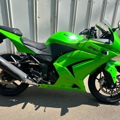 【動画あり】ニンジャ250R 鮮やかなグリーンカラー　バッテリー新品！の画像