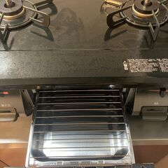 【Rinnai】リンナイ　都市ガスコンロ　片面焼き水なしグリル　2口　RTE597BKLの画像