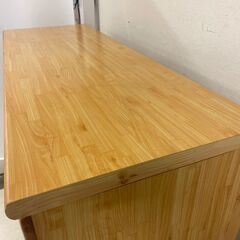  24914  6段12杯木製チェスト　タンス　幅120cm ソエジマ工芸   ◆大阪市内・東大阪市他 6,000円以上ご購入で無料配達いたします！◆ ※高槻・枚方方面◆西宮・尼崎方面◆生駒方面　それぞれ条件付き無料配送あり！            の画像