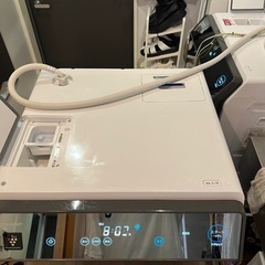 ⑤動作保証　左開き　シャープ　ES-U111-TL 2020年購入　分解清掃済み　ドラム式洗濯乾燥機　洗濯11k 乾燥6k　　の画像