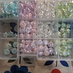 虹バロックー高品質アクリルビーズ&パステルカラー&パール調光沢 &豊かなデザインの画像
