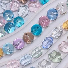 クリアレインボー高品質ガラスビーズの画像