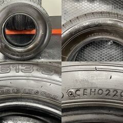 BS BRIDGESTONE RD-613 165R13LT 6PR 13インチ 夏タイヤ 4本 20年製 バリ溝 プロボックス サクシード等　(STK010)の画像