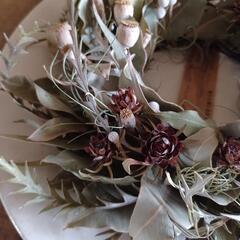 魔女の棲む森 ～木の実と詩～     dried-botanical wreathの画像